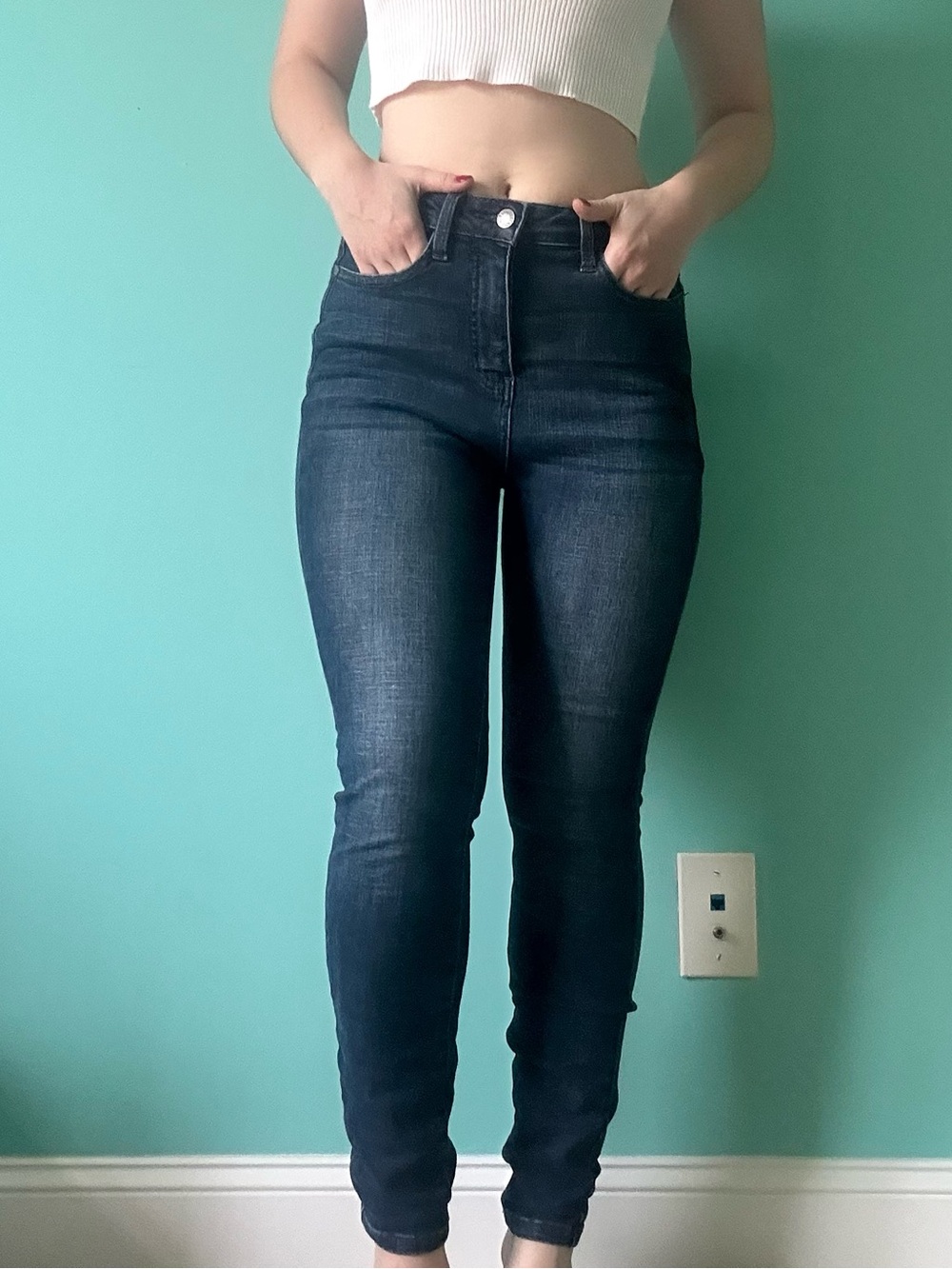 Judy Blue High-Rise Dark Blue Skinny Jeans